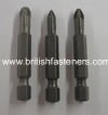 3PC POZIDRIVE SCREWDRIVER TIP SET - 50mm LONG - (PZ05)
