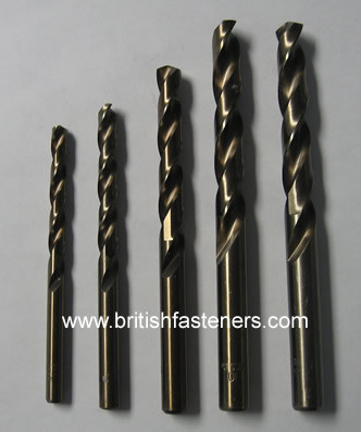 COBALT DRILL BIT SET FOR BSF THREADS - (COBBSFSET)