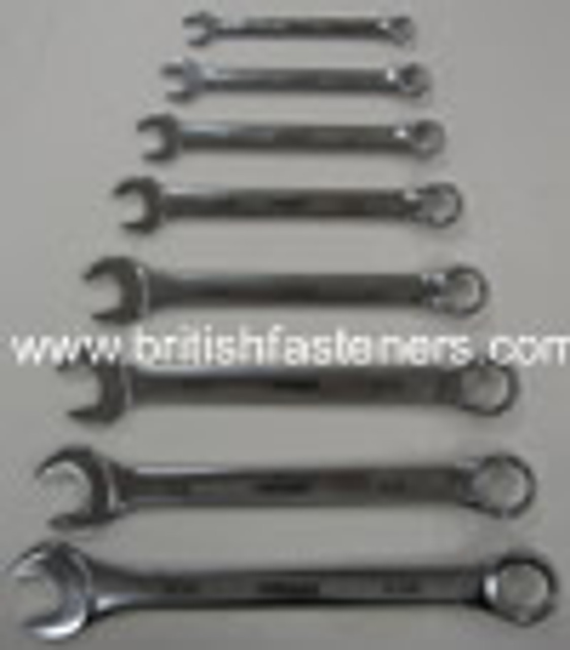 ROLSON 8 PC WHITWORTH COMBINATION WRENCH SET - (3999)