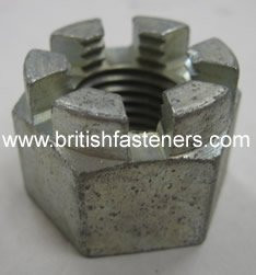 BSF 7/16" - 18 CASTLE NUT  (2420)
