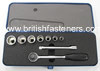 KING DICK 9 PC - 3/8" DRIVE WHITWORTH SOCKET SET - (7904)