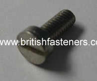 5 BA x 3/8" CHEESEHEAD BRASS NICKEL PLATED SCREW - (B006)