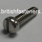 1 BA x 11/16" Stainless Phillister Screw - (7702)