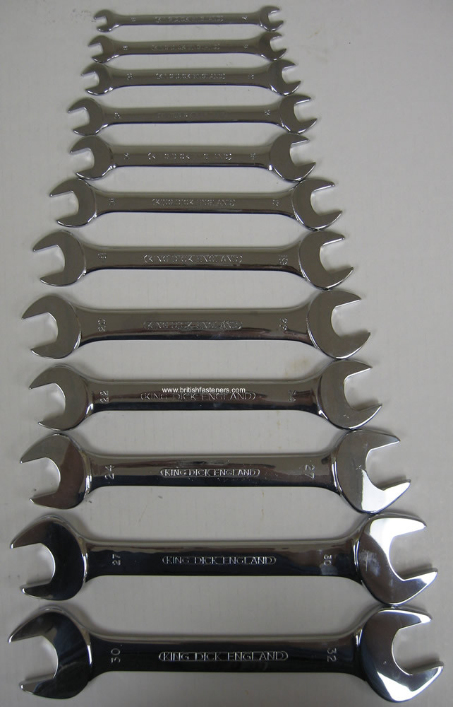 KING DICK 12 PC METRIC OPEN END WRENCH SET