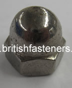 Stainless Nut ACORN Metric M10 X 1.5 British Tools & Fasteners