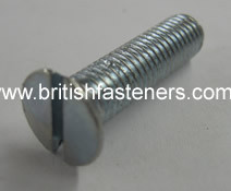 BSF BOLT C-Sunk Slotted 1/4 - 26 x 1" - (1875)