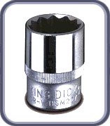 King Dick 1/2" Drive - 11/16" Whitworth Socket - (7756)