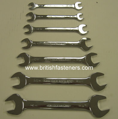 OPEN END SPANNER SET (7 piece) 1/8-9/16" WHITWORTH - (7761)