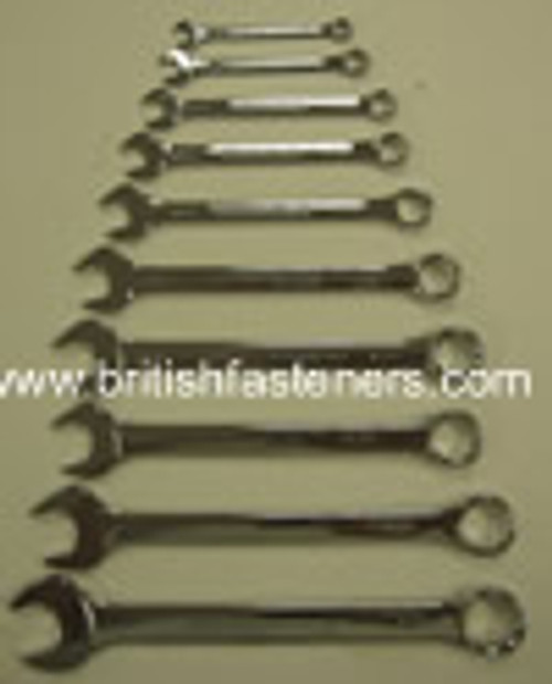 KING DICK COMBINATION SPANNER SET 10PC 1/8W-11/16W - (7767)