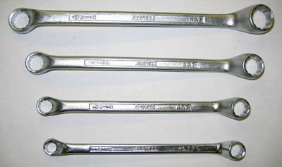 Everest Offset Ring Spanner Bihex Whitworth 4 piece Set - (ER14)