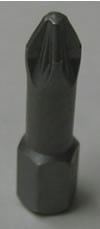Pozidrive Screwdriver Head 1/4" x #2 - (8023)