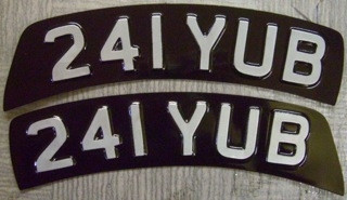 TRIUMPH LICENSE PLATES