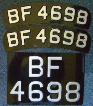 SET OF THREE LICENSE PLATES
