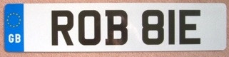 GB PLATE FOR CARS (1 PLATE)
