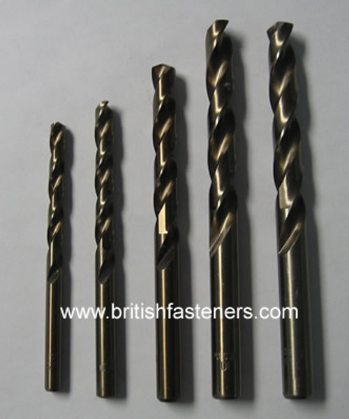 COBALT DRILL BIT SET FOR UNF THREADS - (COBUNFSET)