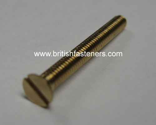 BA SCREW BRASS C-SUNK 6 BA x 1" - (2966)