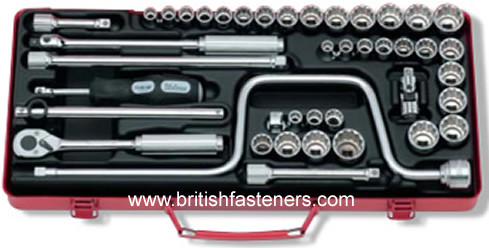 KOKEN METRIC SAE & WHITWORTH SOCKET SET - (7913)