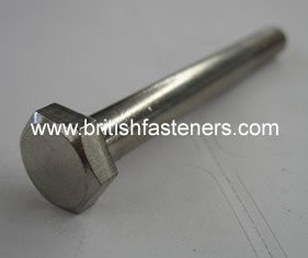 Stainless Bolt BSF Hex 3/8"-20  x 4-3/4" - (6526)