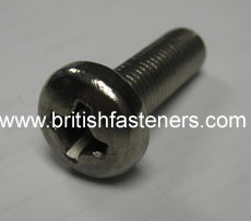 3/16" UNF x 1-1/2" POZIDRIVE PAN HEAD S/S (6648)