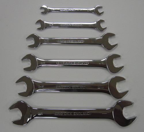 KING DICK 6 PC SAE OPEN END WRENCH SET