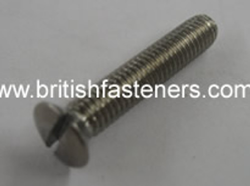 4 BA x 5/8" STAINLESS RAISED C/SUNK SCREW - (6616A)