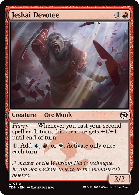 Jeskai Devotee (TDM-110) Foil