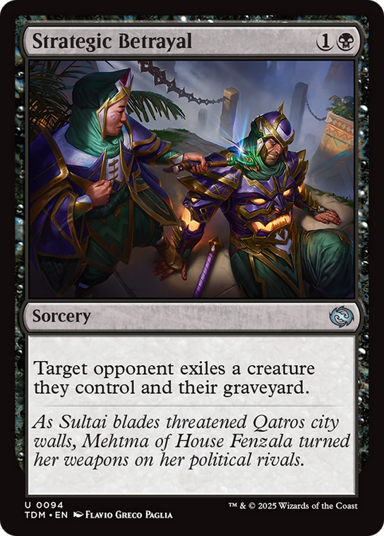 Strategic Betrayal (TDM-094) Foil