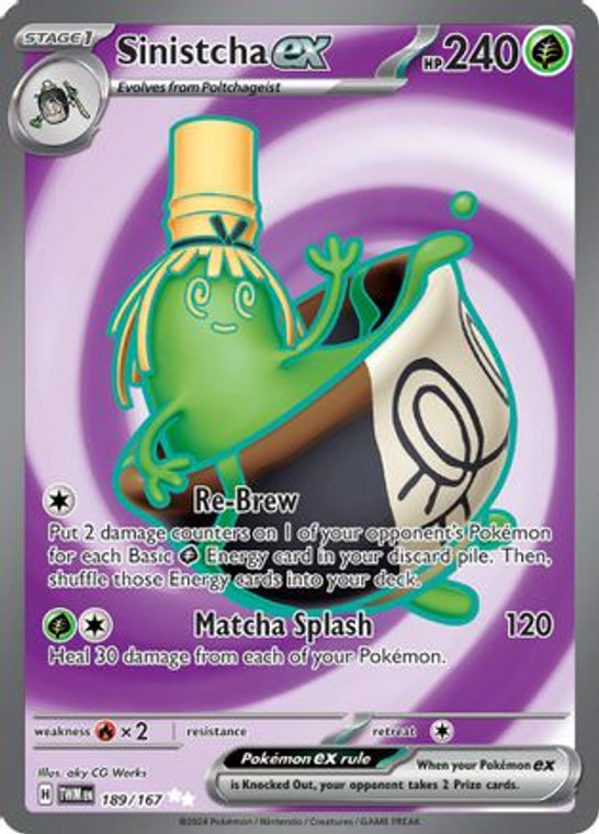 Sinistcha ex (189) Ultra Rare Holofoil
