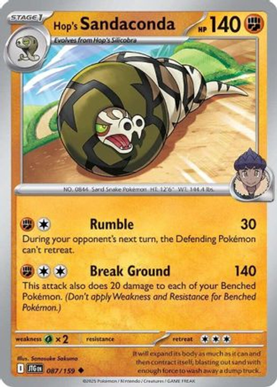 Hop's Sandaconda (87) Uncommon Reverse Holofoil