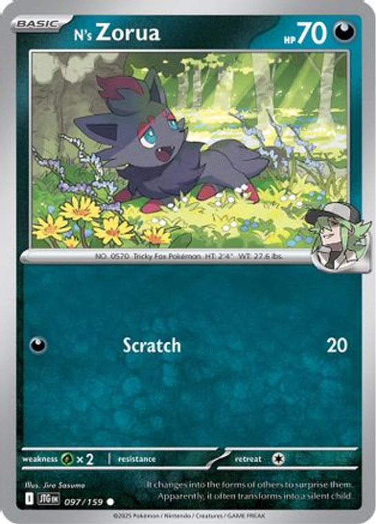 N's Zorua (97) Common Reverse Holofoil