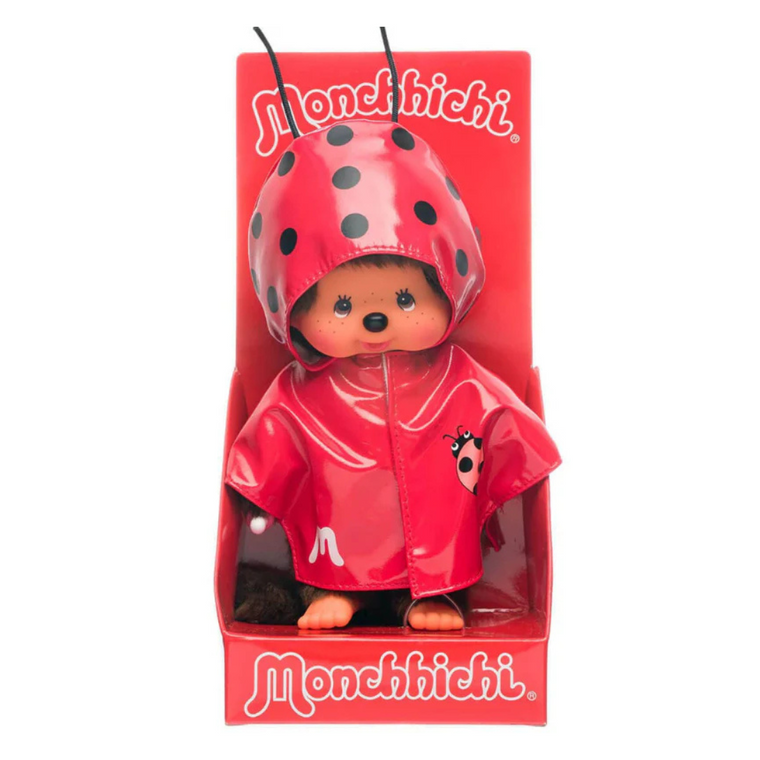 Monchhichi Ladybug Raincoat Plush