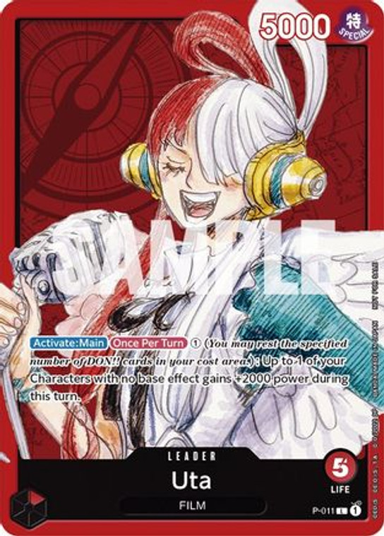 Uta (One Piece Film Red) P-011 PR One Piece Promotion Cards