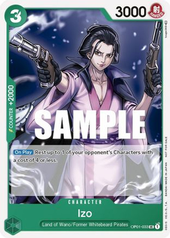 Izo (Tournament Pack Vol. 2) OP01-033 PR One Piece Promotion Cards