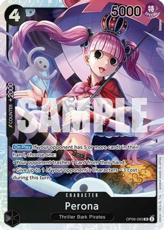 Perona (093) OP06-093 SR Wings of the Captain  Foil