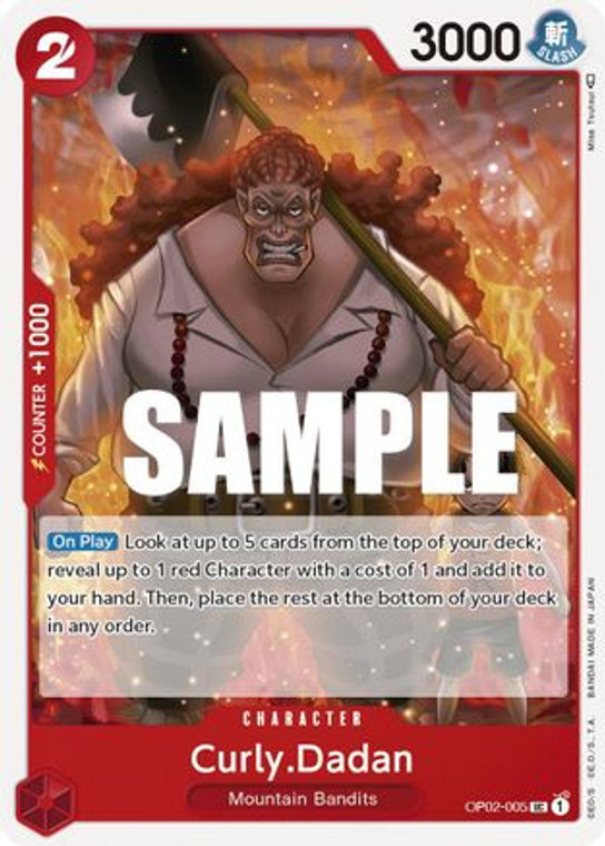 Curly.Dadan OP02-005 UC Paramount War