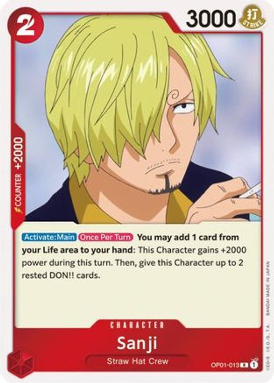 Sanji OP01-013 R Romance Dawn