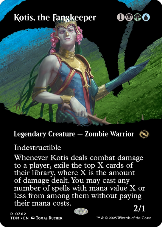 Kotis, the Fangkeeper (TDM-362): (Showcase) (Borderless) Foil