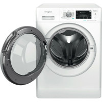 Whirlpool FFD 8489 BSV UK Washing Machine with 1400 rpm - White - Front with door open shot
