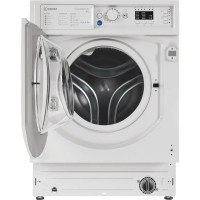 Indesit BI WMIL 91485 UK 8kg Washing Machine with 1400 rpm - White  - Front with door open shot