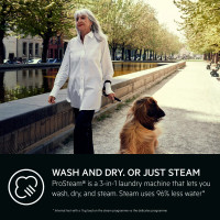 AEG Integrated 7Kg / 4Kg Washer Dryer - White - Annotation - ProSteam
