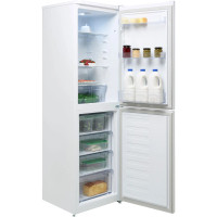 Beko 50/50 Frost Free Fridge Freezer - White - Right perspective with door open shot