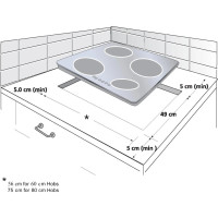 Beko HIC64402T 58cm Ceramic Hob - Black