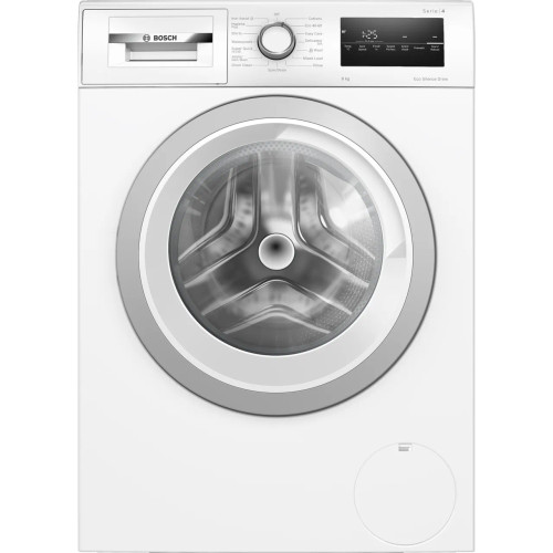 Bosch Series 4 WAN28258GB 8kg Washing Machine with 1400 rpm - White - Front shot Bosch Series 4 WAN28258GB 8kg Washing Machine with 1400 rpm - White - Front shot