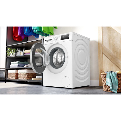 Bosch Series 4 WAN28258GB 8kg Washing Machine with 1400 rpm - White - Washing machine in laundry room Bosch Series 4 WAN28258GB 8kg Washing Machine with 1400 rpm - White - Washing machine in laundry room