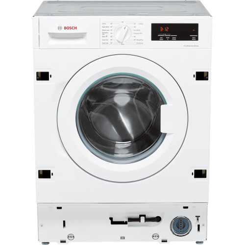Bosch Series 6 WIW28302GB Integrated 8Kg Washing Machine with 1400 rpm - White - Front shot Bosch Series 6 WIW28302GB Integrated 8Kg Washing Machine with 1400 rpm - White - Front shot