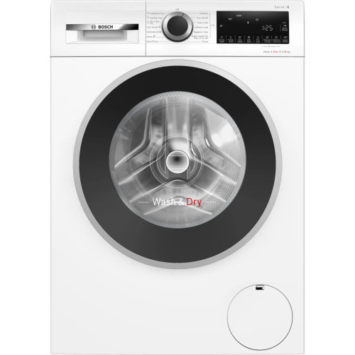 Bosch 10.5Kg / 6.0Kg Washer Dryer - White - Front shot Bosch 10.5Kg / 6.0Kg Washer Dryer - White - Front shot