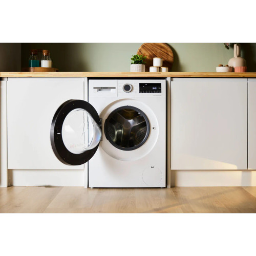 Bosch Series 6 10.5Kg / 6Kg Washer Dryer - White - Washer dryer with door open shot Bosch Series 6 10.5Kg / 6Kg Washer Dryer - White - Washer dryer with door open shot