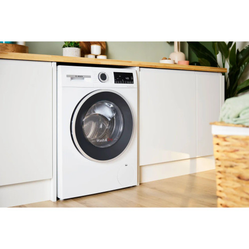 Bosch Series 6 10.5Kg / 6Kg Washer Dryer - White - Washer dryer in kitchen shot Bosch Series 6 10.5Kg / 6Kg Washer Dryer - White - Washer dryer in kitchen shot