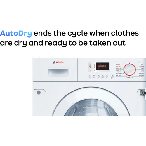 Bosch Serie 4 Integrated 7Kg / 4Kg Washer Dryer - White Bosch Serie 4 Integrated 7Kg / 4Kg Washer Dryer - White