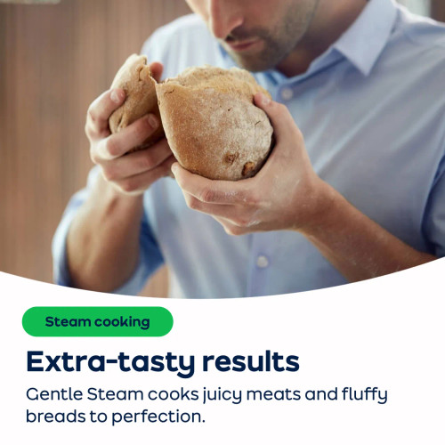 Hotpoint Built In Electric Single Oven - Stainless Steel - AO Annotation - Gentle-Steam